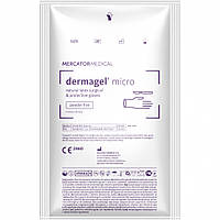 Перчатки Dermagel Micro латексные хирургические стерильные неприпудренные р.8,0