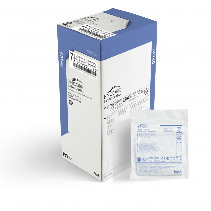 Рукавички Encore latex Ortho хірургічні латексні стерил. неприпудрені р.6,5, фото 1