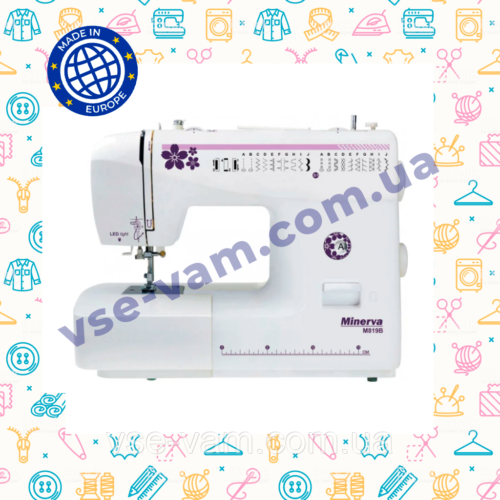 Швейна машина MINERVA M819B Чехія, фото 1
