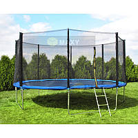 Батут Jump-2-Sky 427см (14ft) диаметр с внешней сеткой спортивный для детей и взрослых