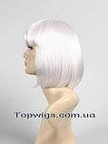 Кольорові перуки каре з канекалону 8039 колір білий, фото 3
