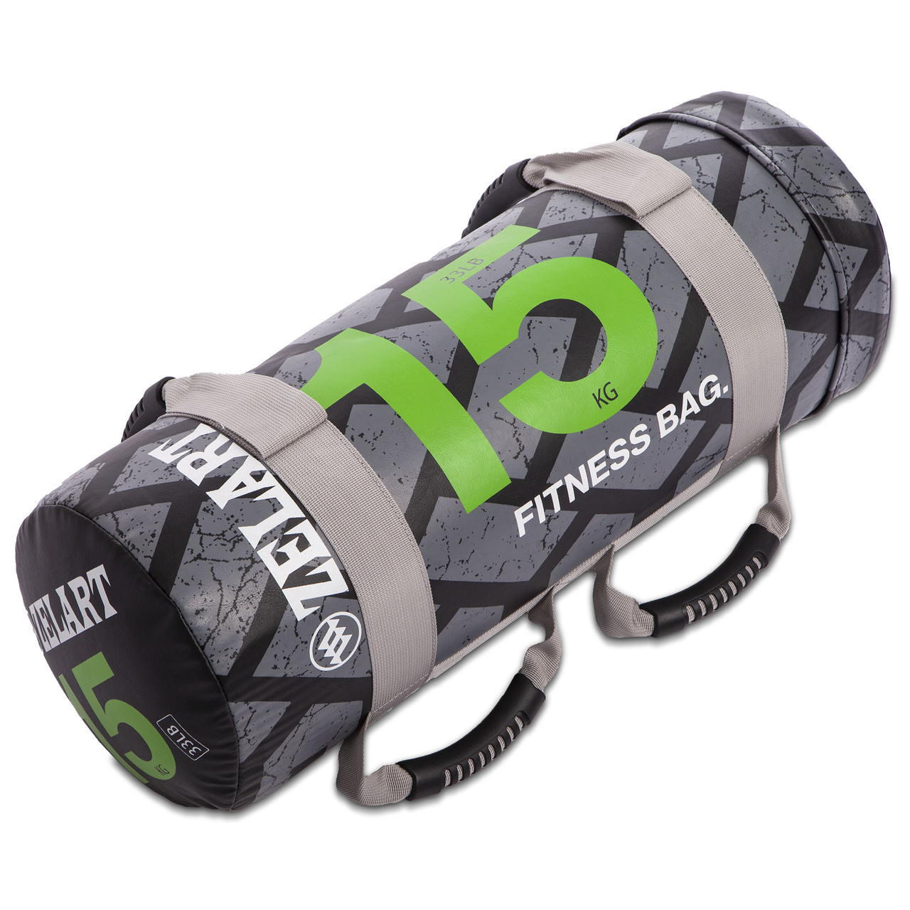Мішок для кроссфита і фітнесу FI-0899-15 Power Bag (PVC, нейлон, вага 15кг, чорний-зелений), фото 1