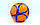 М'яч для футзалу №4 Клеєний-PU MOLTEN FXI550, оранжевий-синій, фото 3