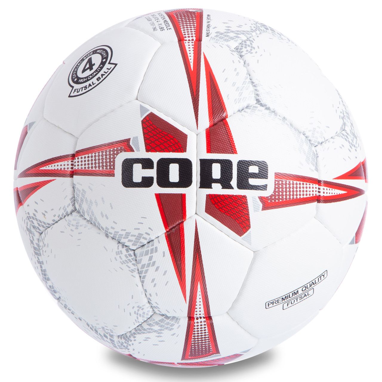М'яч для футзалу №4 PU CORE PREMIUM QUALITY CRF-040 (5 сл., зшитий вручну)