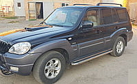 Пороги боковые (подножки-площадка) Hyundai Hyundai Terracan 2001-2007 (Ø42)