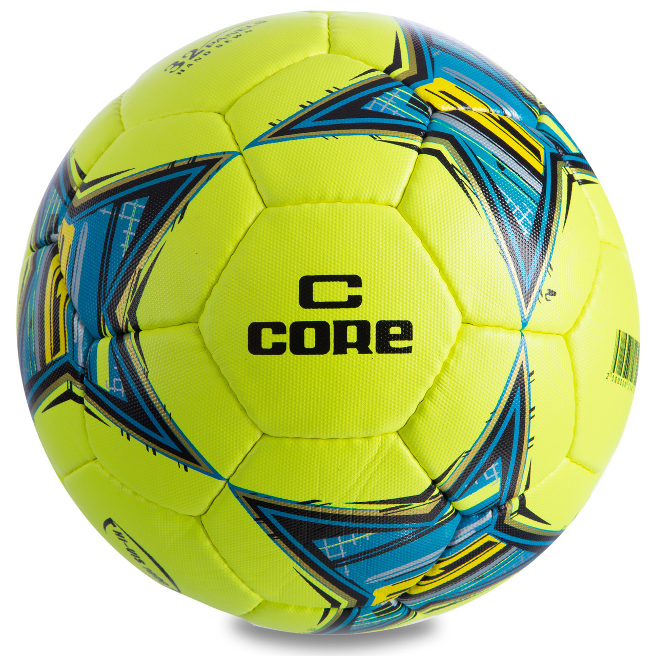 М'яч футбольний CORE HI VIS1000 CR-018 No5 PU лимонний