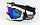 Мотоочки затемненный визор MS-023 (акрил, пластик, цвета в ассортименте, фото 3