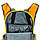 Моторюкзак з місцем під питну систему MONSTER MS-6339-OR (PL, р-р 46х25х12см, сірий-помаранчевий), фото 6