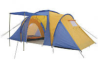 Палатка кемпінгові 4-х місць 2-х кімн з тентом і тамбуром FAMILY SY-100804 (2,1 x(1,4+1,7+1,4)х1,7м)