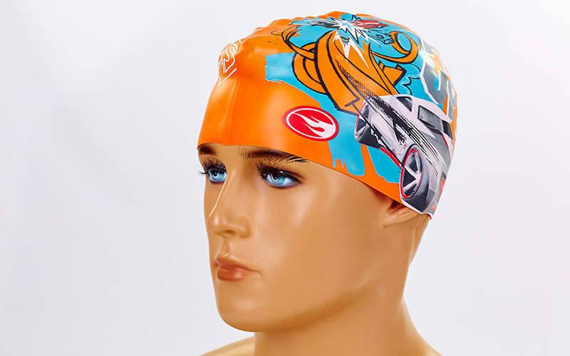 Шапочка для плавання дитячі ARENA HOT WHEELS FW11 AR-91674-50 (силікон, оранжевий)