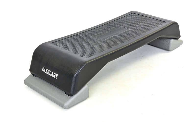 Степ-платформа Zelart FI-6293 (пластик, покриття TPR, р-н 89,5Lx35Wx15Hсм, чорний), фото 1