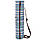 Сумка для йога коврика Yoga bag KINDFOLK FI-8365-3 (размер 15смх65см, полиэстер, хлопок, серый-синий), фото 2