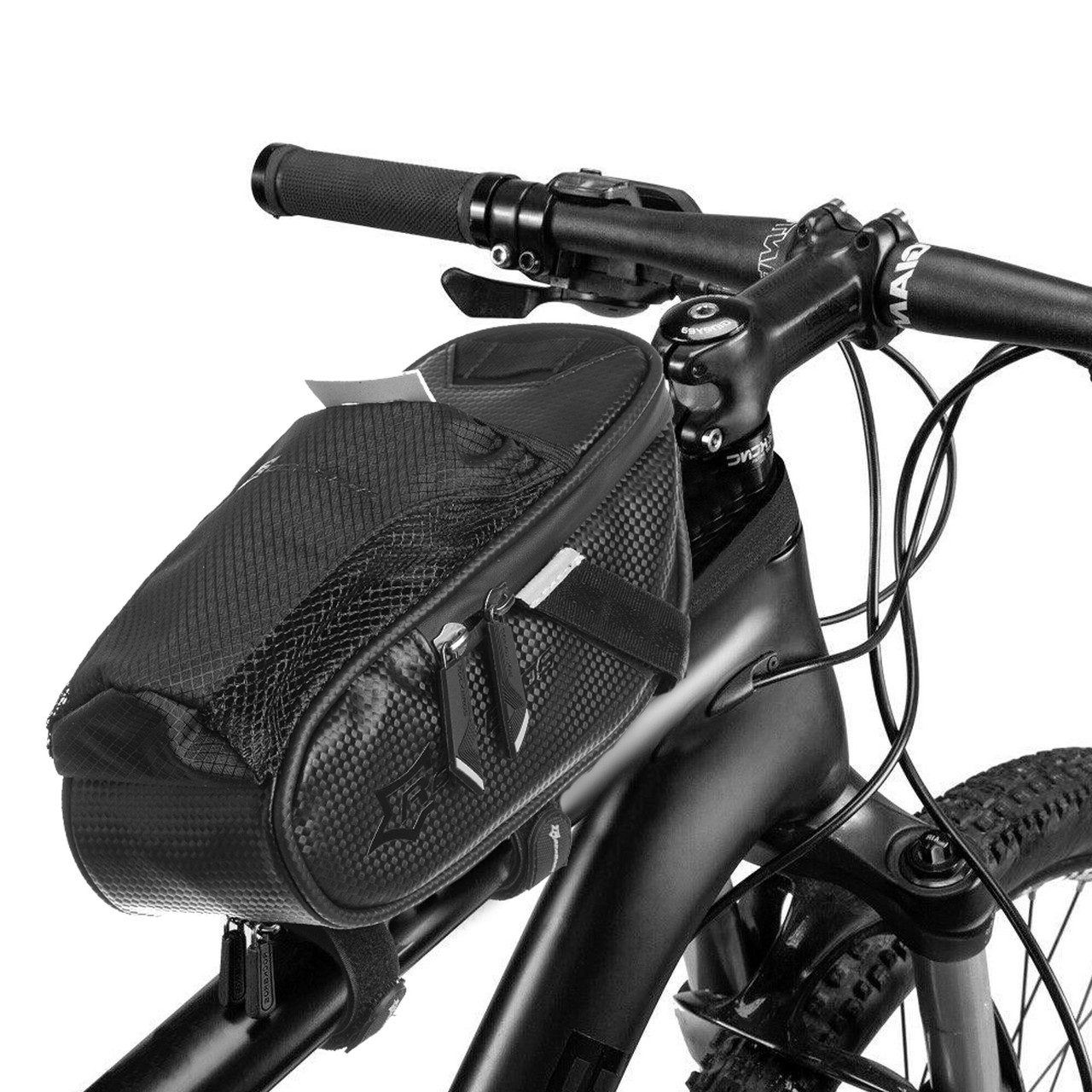 Сумка на раму велосипеда ROCK BARDS MS-1653 (PL, р-р 24x9x9см, черный)
