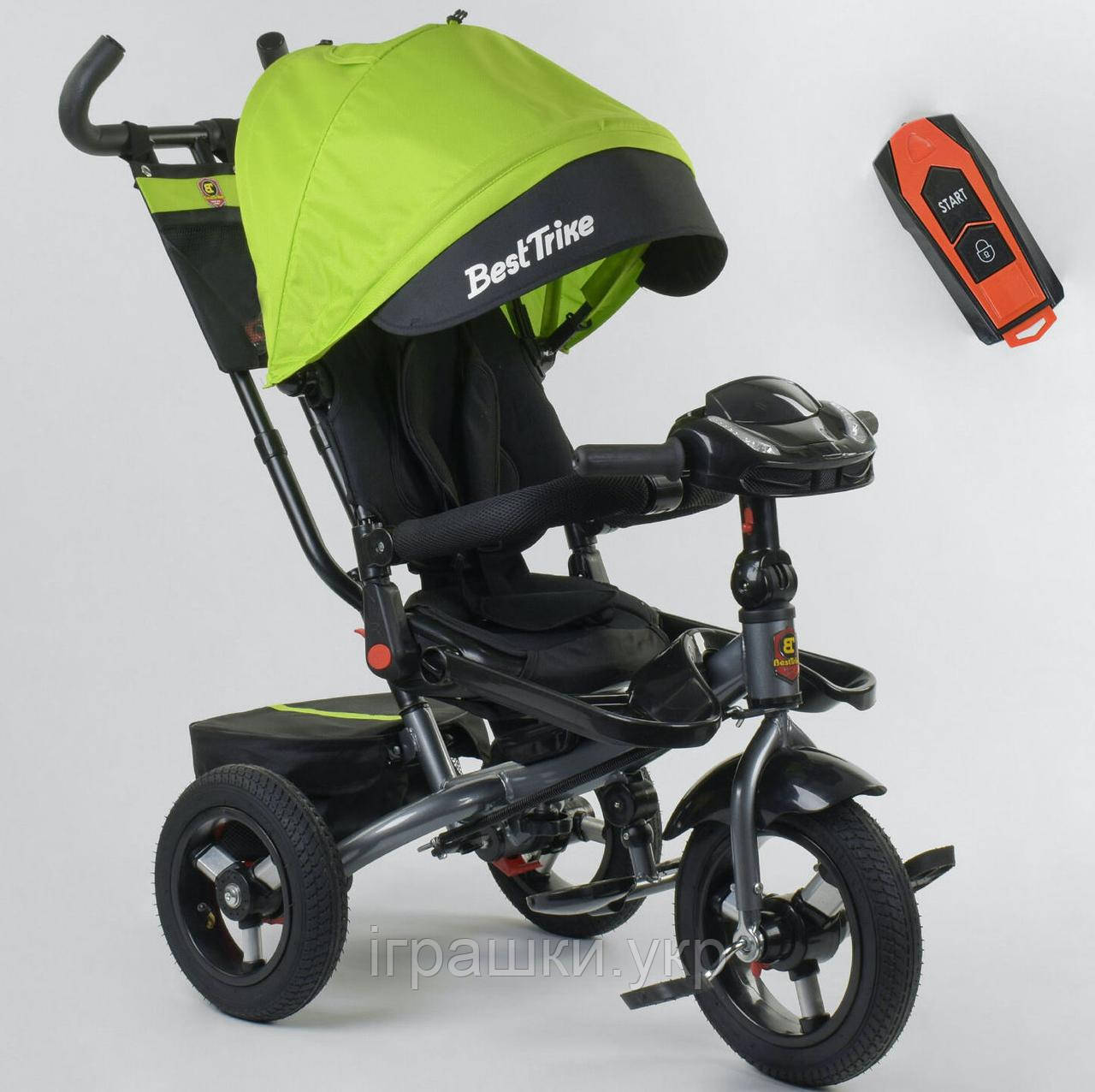 Триколісний дитячий велосипед Best Trike 6088F-08-226 з надувними колесами