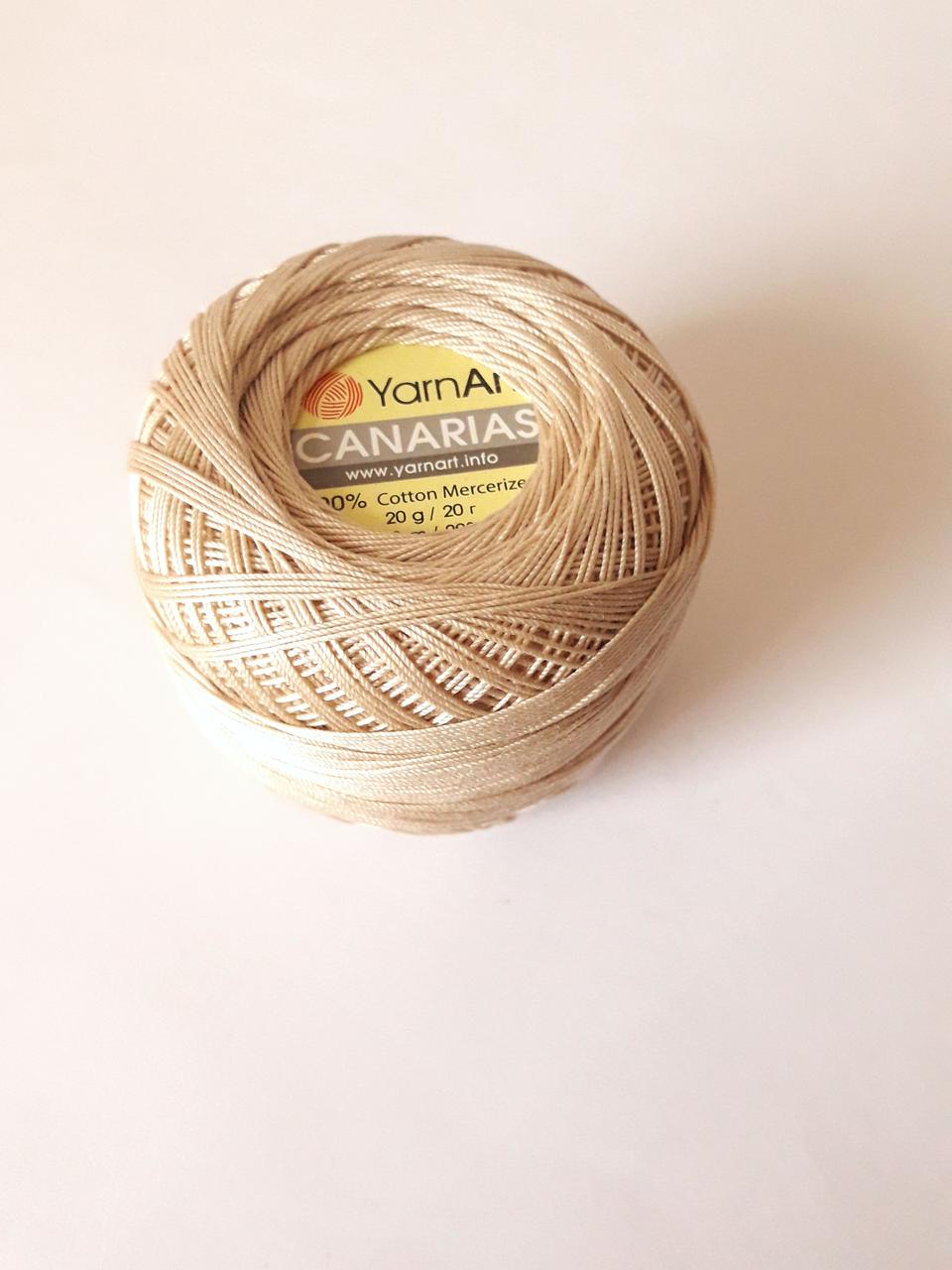 Канаріас Пряжа Canarias YarnArt 100%  бежевий світлий, 1 шт. № 4660