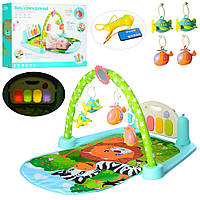 Розвиваючий килимок 720*440 мм для немовляти 9913B з піаніно, мікрофон, MP3, пульт управління