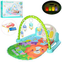 Розвиваючий килимок для немовляти 9915A з піаніно, МР3, мікрофон, музика, світло, 820*500 мм