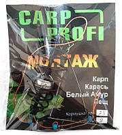 Кормушка оснащенная Carp Profi Пружина, крашенная, 3 крючка, 25г