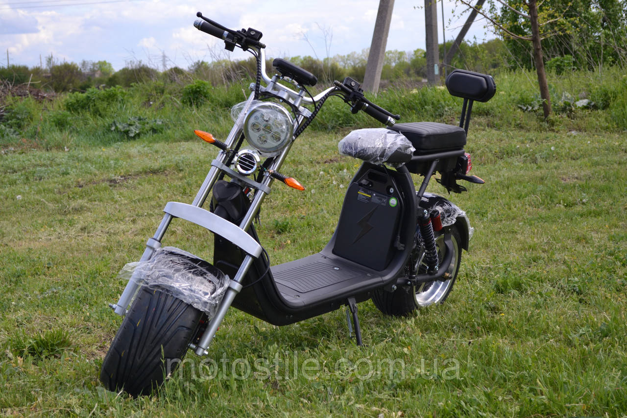 Електроскутер City Coco SMD-X8 2000W (2АКБ 60V20Ah) Титанові диски R12