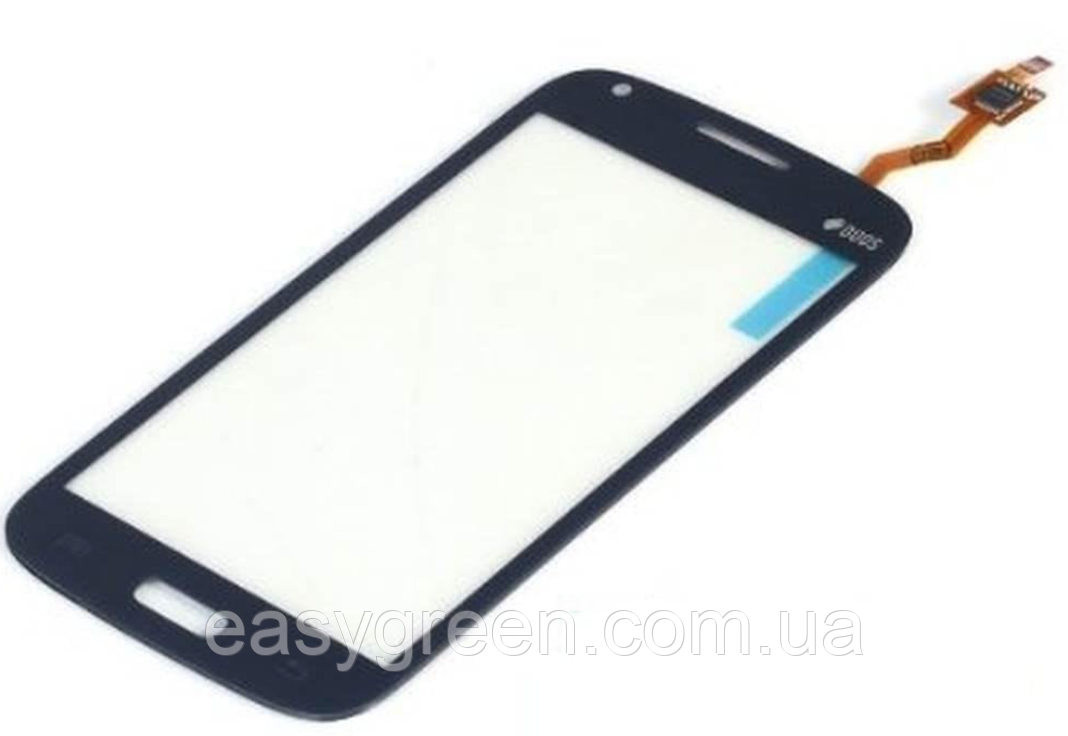 Samsung Galaxy Core i8260 i8262 Duos GT 8262 8260 сенсорний екран із скотчем, чорний/кривовий шлейф/