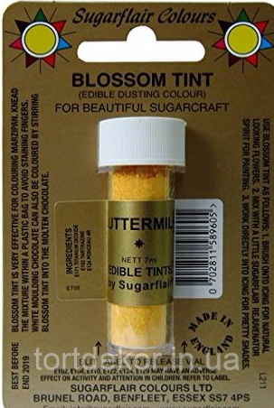 Сухий барвник Sugarflair Пахта Buttermilk, 7 мл, фото 1