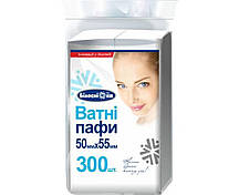 Ватні пафи 300шт/уп 50 х 55мм Білосніжка