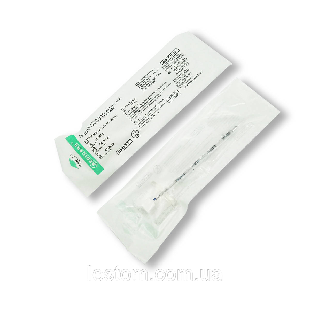 Голка спінальна 16G (1,6 мм x 90 мм) MEDICARE