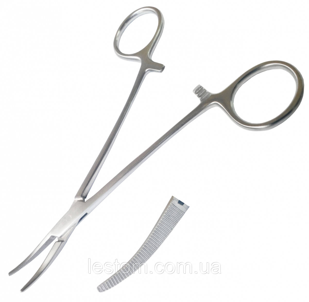 Затискач по Baby-Crile, кровоспинний, зігнутий SURGIWELOMED. Довжина 14 см