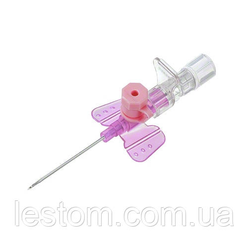 Катетер внутрішньовенний G20 з ін'єкційним портом Bbraun Vasofix® Braunule, рожевий