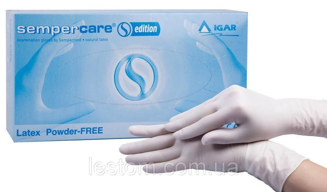Рукавички латексні непудровані р-р L IGAR