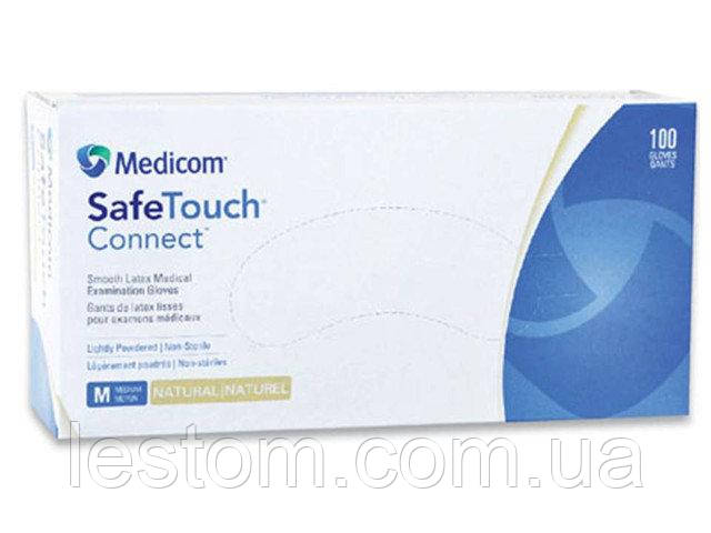 Рукавички латексні непудровані р-р M Safe Touch Connect