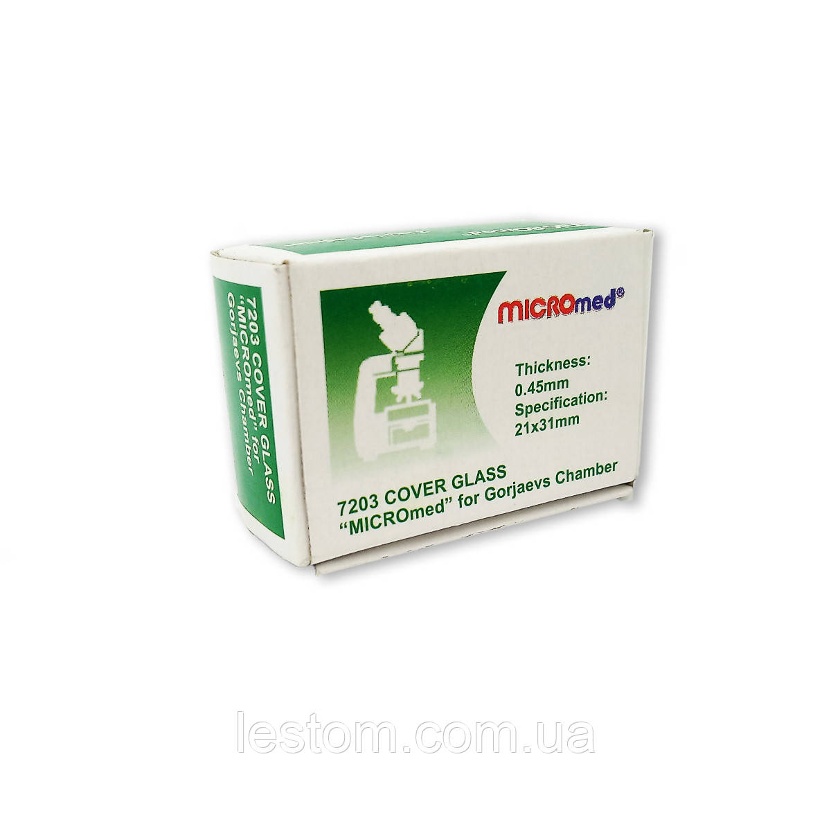 Скло покривне Micromed до камери Горяєва 100шт/уп