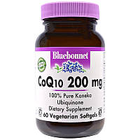 Bluebonnet Nutrition, CoQ10, 200 мг, 60 желатинових капсул