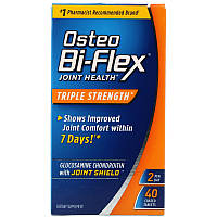 Osteo Bi-Flex, Здоровье суставов, тройная сила, с глюкозамином 40 таблеток в оболочке