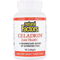 Natural Factors, Celadrin, для здоровья суставов, 90 мягких таблеток