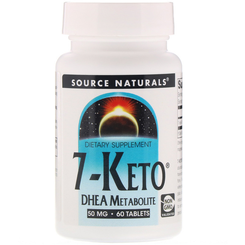 Source Naturals, 7-Keto, метаболіт ДГЕА, 50 мг, 60 таблеток