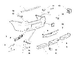 Бампер задній Albea Siena 2005-2012, Арт. 735375013, 735375013, FIAT