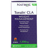 Natrol, Tonalin CLA, кон'югована лінолева кислота (КЛК), 1200 мг, 60 м'яких таблеток