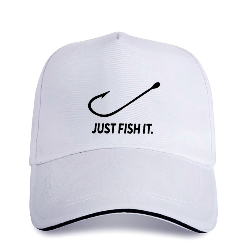 Бейсболка Crown Jeans модель Just FIsh It white