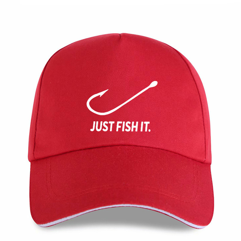 Бейсболка Crown Jeans модель Just FIsh It red