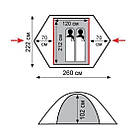 Намет Sarma 2 місний v2 Tramp, TRT-030-green, фото 3