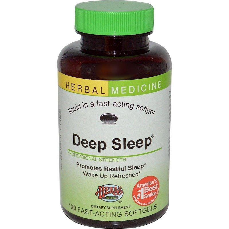 Herbs Etc., Deep Sleep, без спирту, 120 швидкодійних капсул