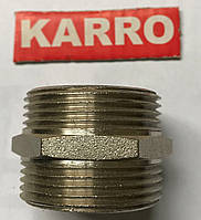 Ниппель 1/2" Н/Н Karro (никель )