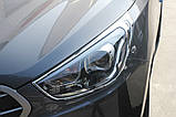 Хром накладки на фари Hyundai IX-35 2009-2012 (Autoclover B635), фото 9