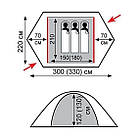 Намет Rock 3 місний v2 Tramp, TRT-028-green, фото 2
