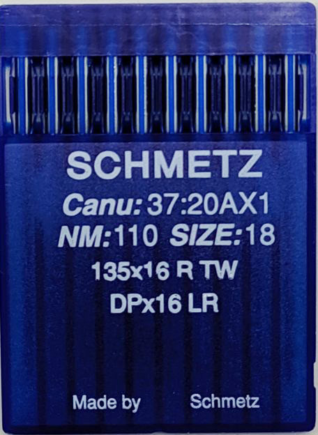 Голки Schmetz для Шкіри DPx16 LR (DPx17 LR) №110 для безпосадкових промислових швейних машин