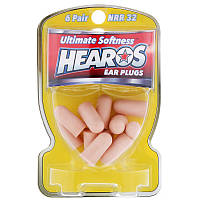 Hearos, Ear Plugs, Беруші захист до 32Дб, захист від шуму 6 Pair