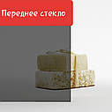Гідромасажний бокс Veronis 80х80 см, BV-5-80 Gray, тоноване скло, фото 3