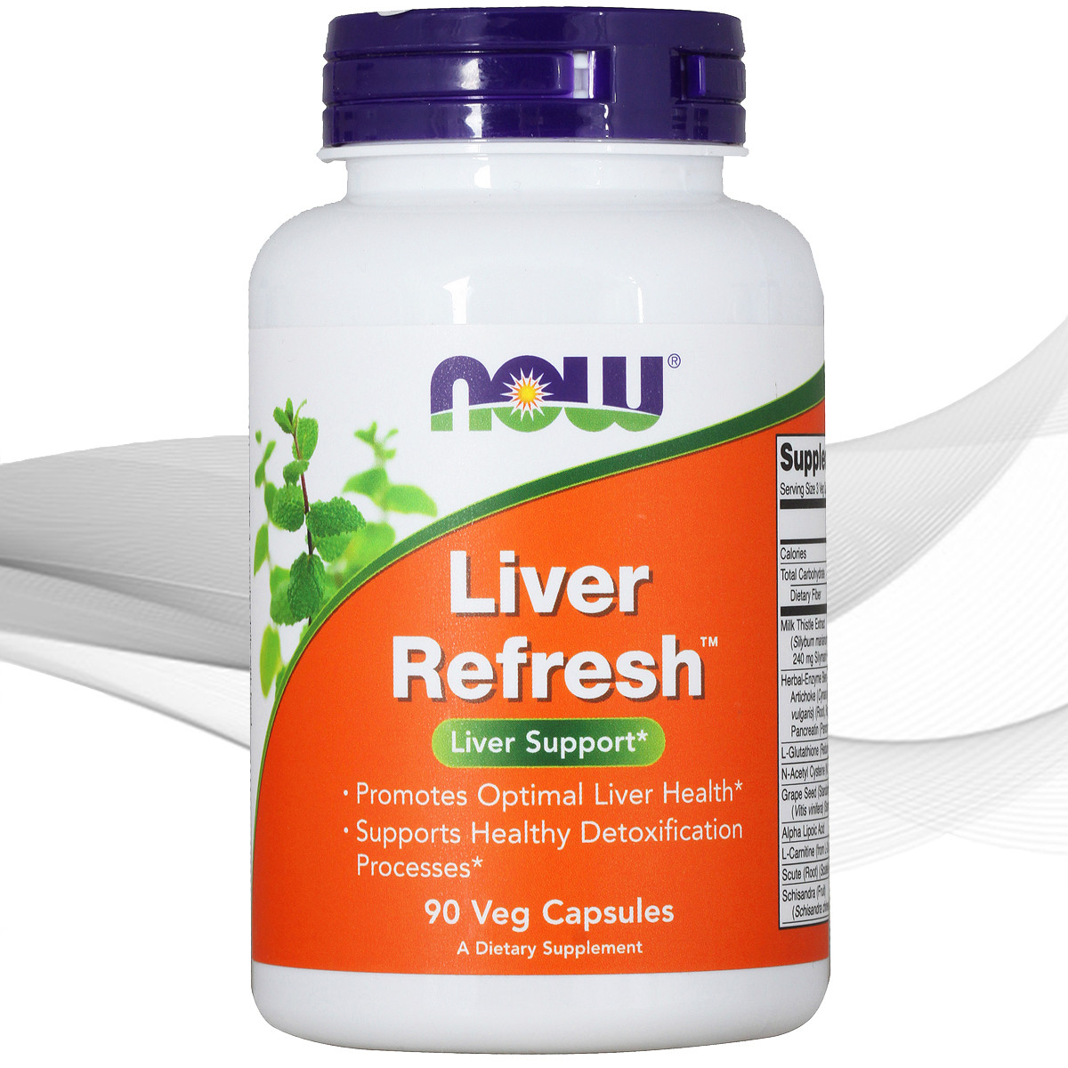 Комплекс для печінки NOW Liver Refresh - 90 кап веган