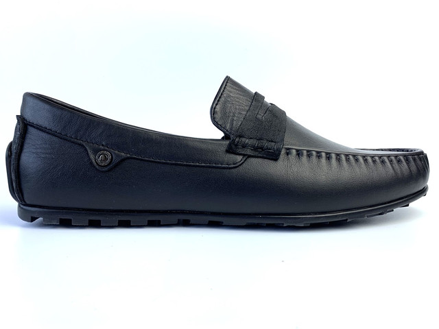 Чоловічі мокасини шкіряні чорні класичні весняна взуття ETHEREAL Classic Rem Black by Rosso Avangard 